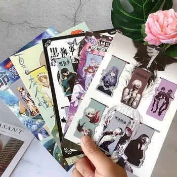 

6 Pcs/lot Anime Characters Magnetic Bookmarks Magic Road Tomorrow Ark Wenhao Wild Dog Beautiful Creative Shaped Bookmarks