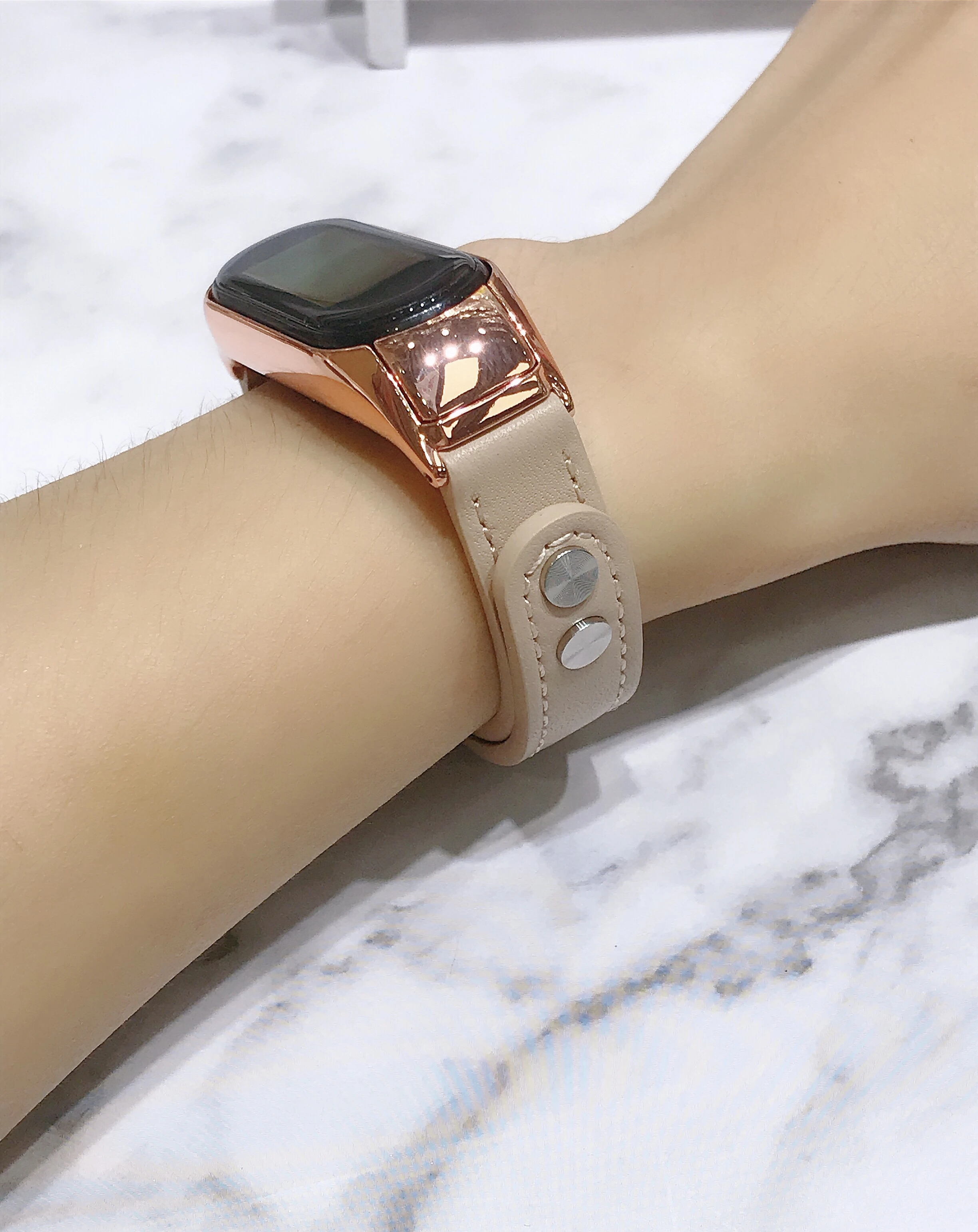 Кожаный ремешок для Xiaomi Mi Band 6 5 спортивный браслет наручный 3 4 кожаные наручные