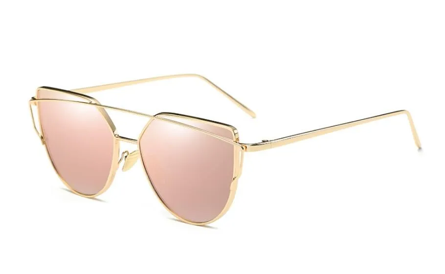 Горячая Распродажа зеркальные Плоские линзы женские солнцезащитные очки