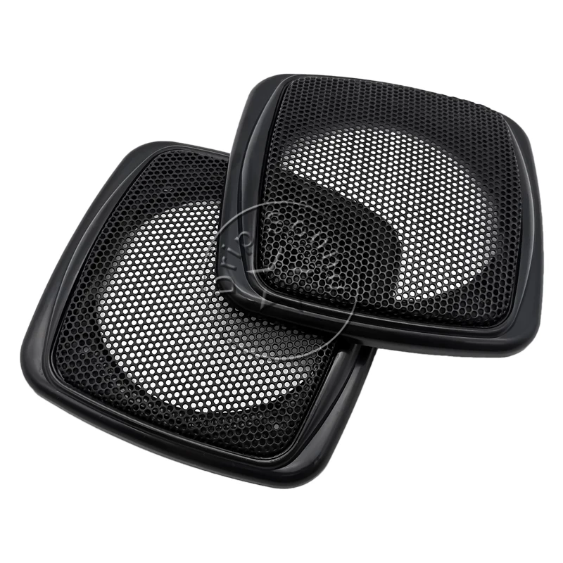 para Polegada Grade de Alto-falante Quadrado Capa Hige-grade Áudio do Carro Decorativo Círculo Metal Malha Proteção Conversão Net 99x99 mm - Image 3