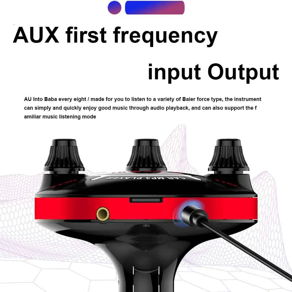 Aux Выход радио Автомобильный Bluetooth MP3 плеер Музыкальный fm-передатчик Универсальный адаптер TF карта многофункциональная гарнитура usb зарядка