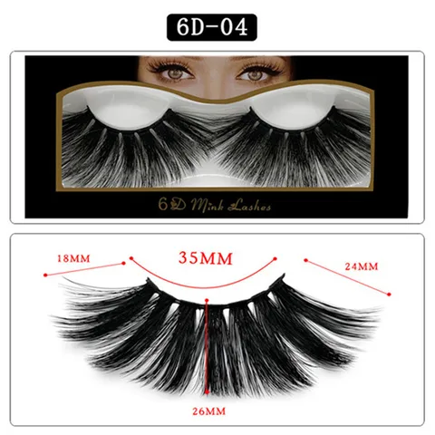 25mm Eyelashes 3D Mink Hair Handmade Natural Natural Long Eyelashes Mink Hair Bundle Eyelash Makeup Eyelash Extension