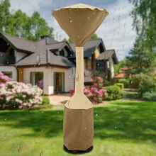 Круглый лето зима мебель протектор 210D ткань Оксфорд Патио Нагреватель Крышка на молнии водонепроницаемый пылезащитный стоячий