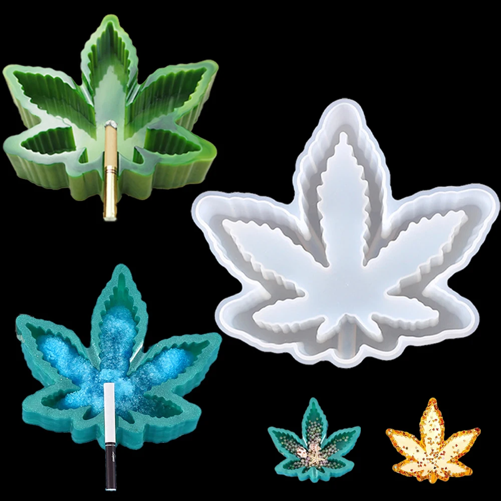 Ashtrays Collectibles Art & Collectibles Marijuana epoxy resin ashtray