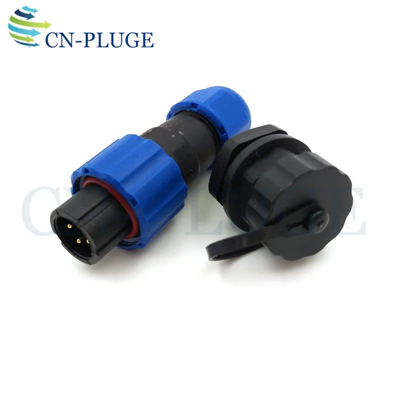 SD13 Series IP68 Waterproof 4 Pin 380V 5A Cable Aviation Industry LED Wire Nut Connector Male Socket Female Plug | Обустройство дома