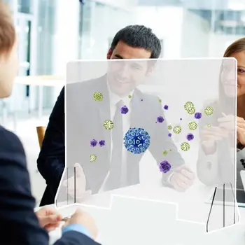 

Sneeze Guard Shield Transparent Sneeze And Cough Protective Shield Barrier For Grocery Stores