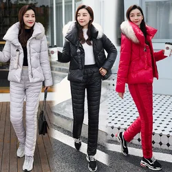 2021 New Thick Warm Ski Suit Women Waterproof Windproof Skiing and Snowboarding Jacket Pants Set Female Snow Costumes Outdoor