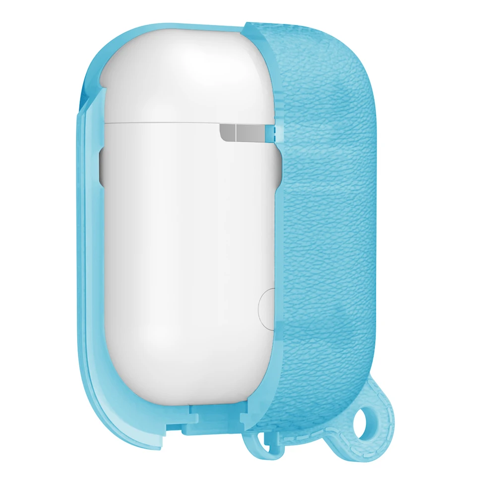 Litchi узор водонепроницаемый чехол для наушников для Airpods чехол милый силиконовый Bluetooth наушники защитный чехол-1or2 поколение