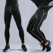 Для мужчин компрессионные брюки леггинсы колготки Фитнес Спортивные штаны человек леггинсы Беговая компрессия брюки