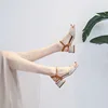 2022 Summer Large Size 43 Sandals Casual Thick Heeled Outdoor Shoes Woman Breathable High Heels Slides Women Ankle Strap Shoes ► Photo 2/6