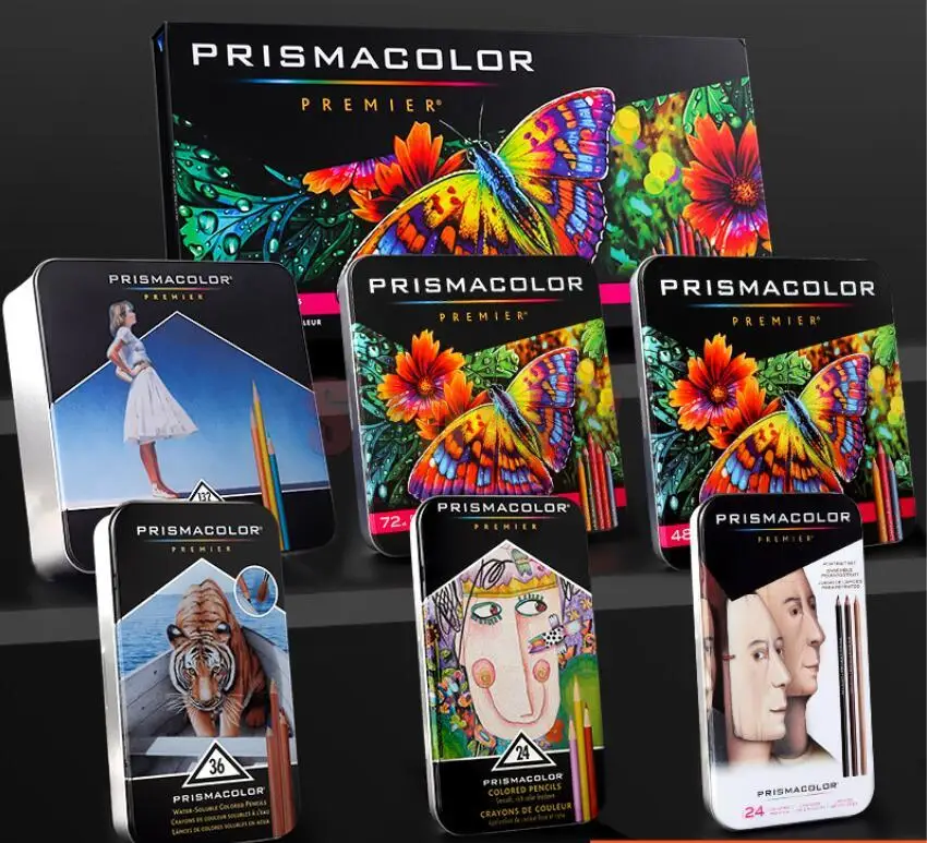 USA Prismacolor Premier 72 color art drawing pencil coil pencil 4.0MM soft  core Sanford Prismacolor pencil secret garden pencil