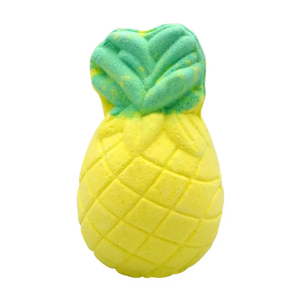 

VIBRANT GLAMOUR Skin Whitening Ease Relax Stress Relief Essential Oil Bath Ball Natural Pineapple Design Salts Bath Ball 1pcs