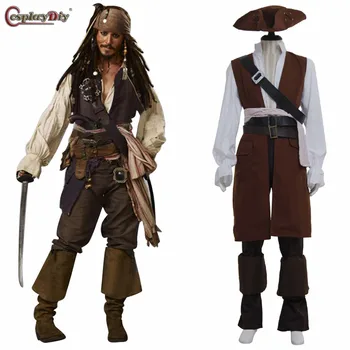 

Cosplaydiy Custom Made Pirates Costume Captain Costume For Halloween Cosplay Costume
