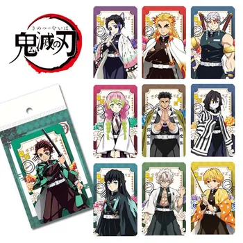 

10Pcs/Set Anime Demon Slayer: Kimetsu no Yaiba Kamado Tanjirou Nezuko Photocard Character Card Kids Gift