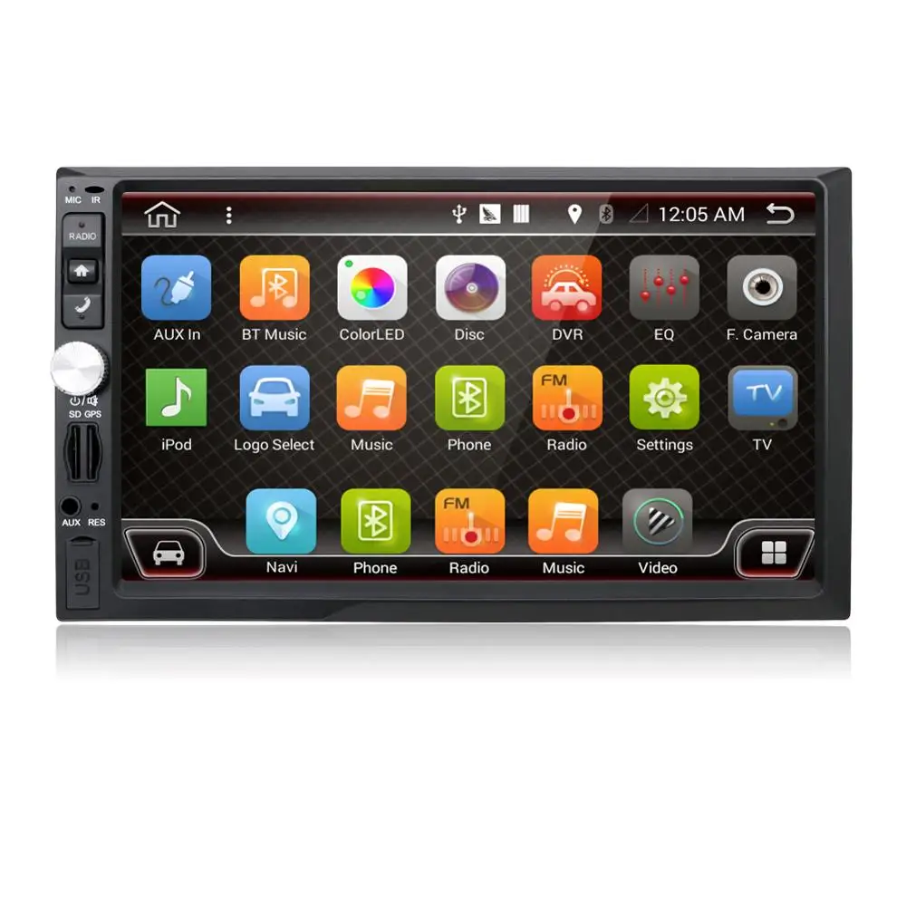 Автомагнитола 2 Din универсальная 7 дюймов 4 ядра без DVD Android 10 0 9 четырехъядерный