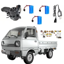 Wpl d12 1/10 rc carro 2.4g 2wd rastreador fora da estrada rbr/c modelos de veículos brinquedo caminhão de controle remoto brinquedos carro escalada para meninos crianças presente