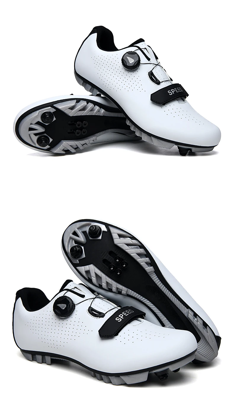 8 Professional SPD Cleat Cycling Shoes MTB Mountain Bike Shoes Non-Slip Cycling Sneakers Men Breathable Racing RoadBicycle Shoes
