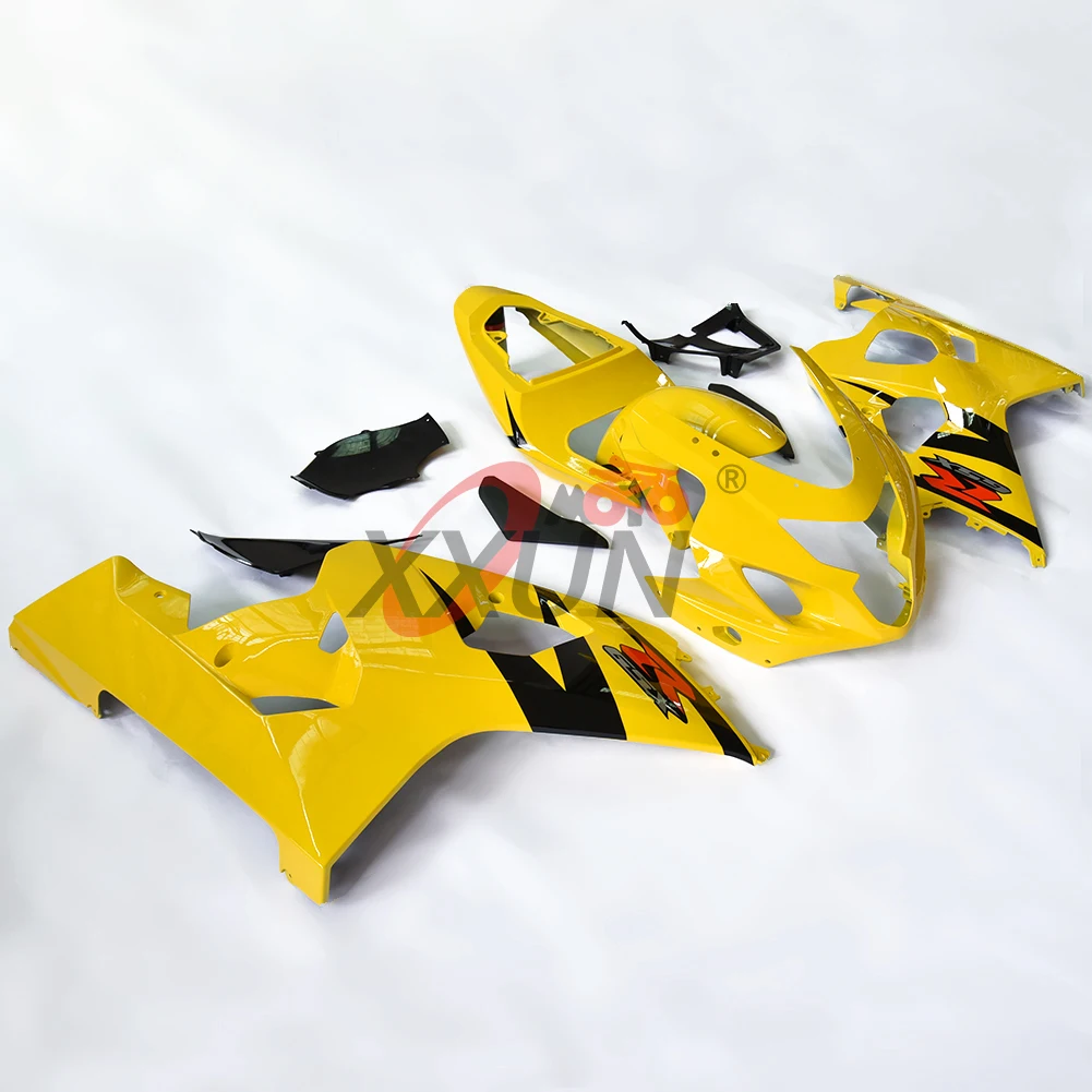 GSXR600 GSXR750 впрыск обтекателя кузова рамка Боковая панель крыло для Suzuki gsx-r 600 GSXR 750 2004 2005 желтый черный