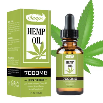 

Sunpo 100% Natural Hemp seeds Essential Oils Plant Extract Bio-active CBD massage Oil Pain Relieve Anxiety Ance treatment