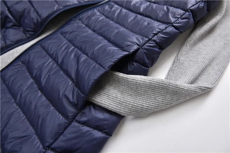 Women Duck Down Long Vest Ultra Light Portable Slim Waistcoat Female Stand Collar Sleeveless Down Jacket