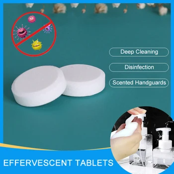 

100 Pc Effervescent Tablets Hand Sanitizer Detergent Cleaner Germicidal Disinfectant Effervescent Tablet With 350ml Bottle TSLM1