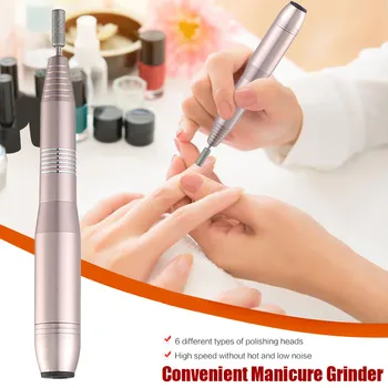 

Electric Manicure Drill For Manicure Pedicure Polishing 1Set DIY Nail Art Tool with Nail Drill Bits Sanding Bands UK Plug A23#30