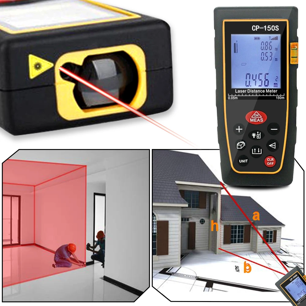Laser Rangefinder 80M 100M 120M 150M Laser Distance Meter Laser Measure Tool Tape
