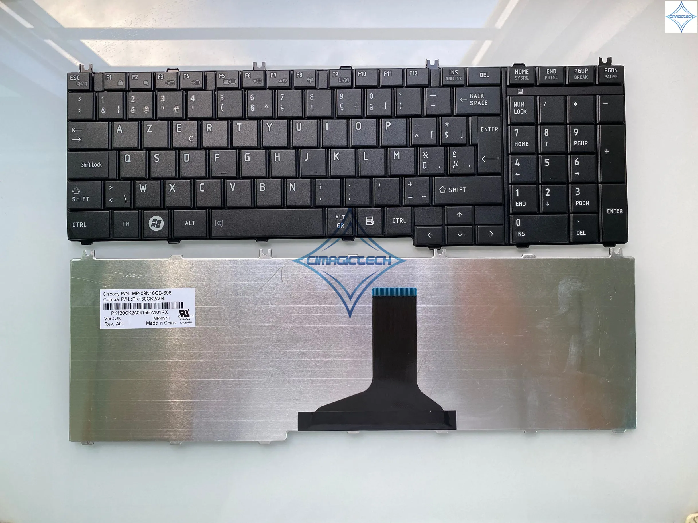 Клавиатура для ноутбука Toshiba C650 C655 C655D C660 C670 L650 L655 L660 L670 L675 L750 L755 BE Бельгийская