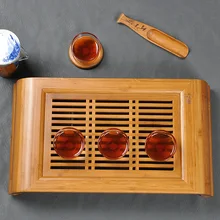 Маленький Kong Ming Wisdom* бамбуковые для чая кунфу поднос для сервировки стола 40*22 см бамбуковый чайный столик китайский чайный сервиз бамбуковый поднос для воды