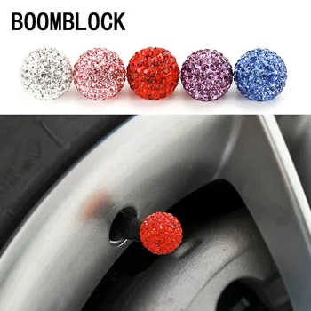 

4Pcs Rhinestone Car Tire Valve Caps for BMW E39 E90 E60 E36 F30 F10 E34 E30 Mini Cooper Audi A4 B8 A3 A6 C6 Q5 A5 Accessories