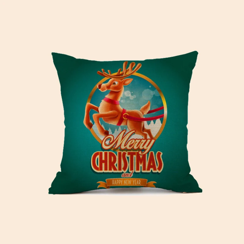 11 Merry Christmas чехлы на декоративные подушки хлопок льняные подушки покрытие диванное сиденье квадратный Мягкий Бросок Наволочка для дома Декор 40x40 см - Цвет: 11