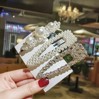 3PC-18 Ins1Set, женские элегантные жемчужные заколки для волос, милые головные уборы, шпильки с орнаментом, заколки для волос, аксессуары для волос - Цвет: 3PC-18