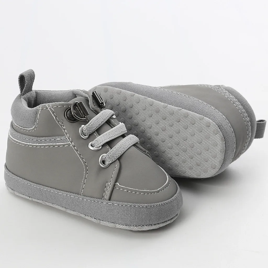 

Fashion Solid Cross-tied Fashion Toddler First Walkers Kids Shoes Baby Girls Boys Shoes