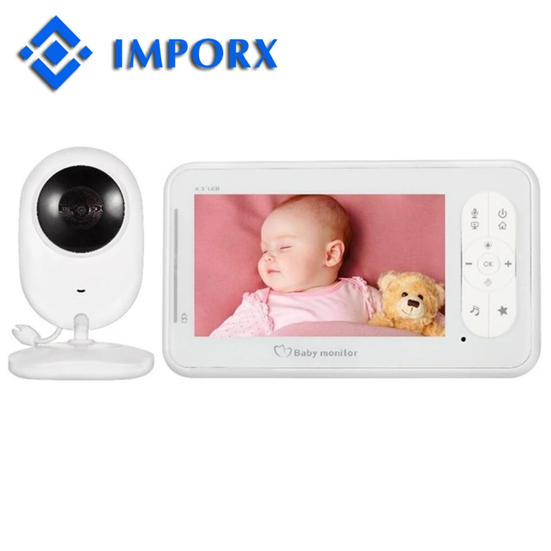 

4.3 inch Video Wireless Baby Monitor VOX Security Camera Nanny IR Night Vision Voice Call Babyphone With Temperature Monitoring