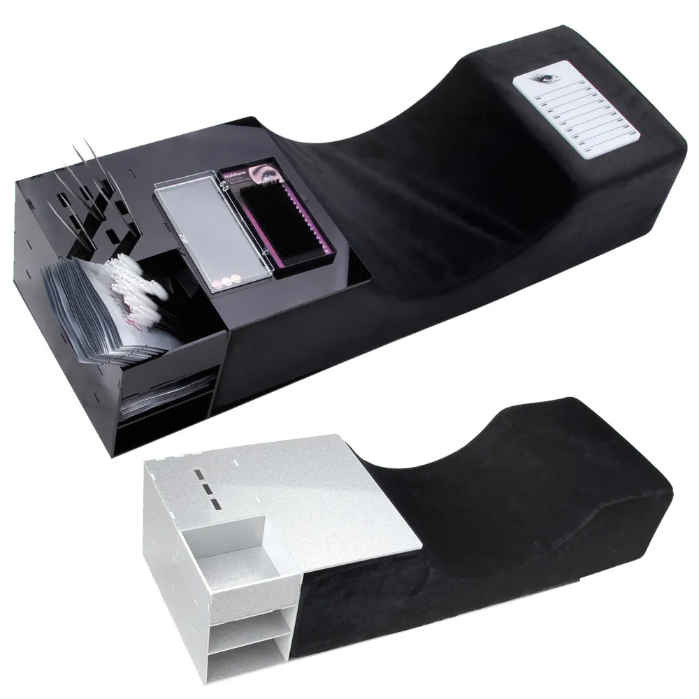 

Eyelash Extension Pillow Shelf Memory Foam Lash Pillow MakeUp Tools Display For Grafting Eyelashes Relieve Pain Acrylic Stands