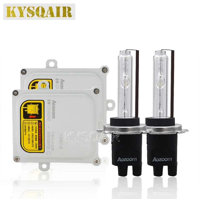 Car Headlight Kit Xenon H1 H3 H7 H11 9005 HB4 D2H Aozoom HID Headlight Bulb 5500K 55W Aozoom ABN06 Fast Bright Xenon Ballast Kit