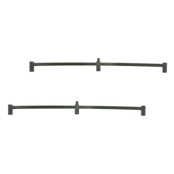 

2pcs Metal Fishing Tackle Buzz Bar for 3 Rods, M3/8 Standard Thread Fit All Fishing Rods Rest Head 15.9 inch