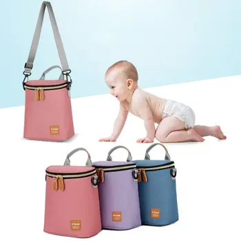 

1Pc Handbag Baby Bottle Storage Bag Out Insulation Ice Bags Hanging Portable Pack New