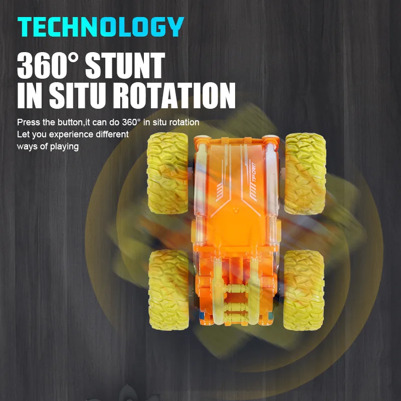 

Mini RC Car Stunt Drift Radio Control Car Rock Roll 360 Degree Flip Toys Gift for Children