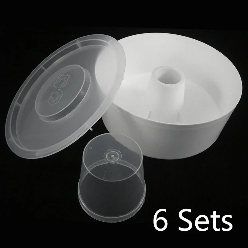 

6 Sets Of Rapid Bee Feeders White+Clear 250*55mm An Essential Tool For Beekeeping Rapid Bee Feeder