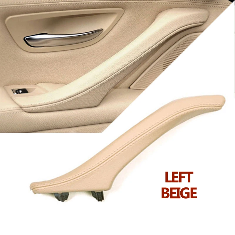 GNXFixt lederen zijdeursgreep vooraan rechts binnen deurgreep bekleding vervanging voor 5-serie F10, F11, F18 520, 523, 525, 528, 530, 535 2010, 2011, 2012, 2013, 2014, 2015, 2016, 2017, rechter