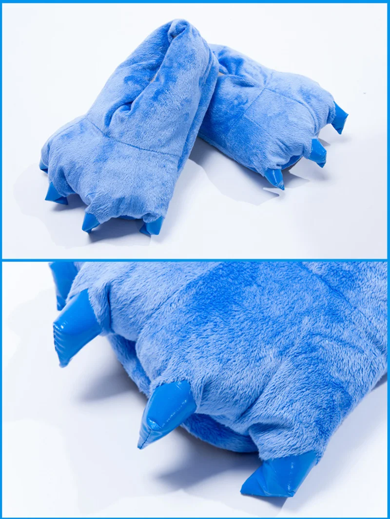 Funny Cartoon Animal Paw Slipper Unisex Cute Monster Claw Soft Plush Home Slippers Men Women Indoor Floor Shoes SE5053 (2)