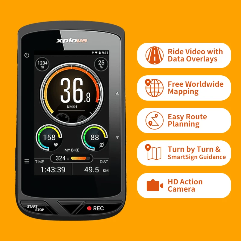 Xoss Xplova X5 Evo Wireless Gps Bike Computer Ant+ Bike Cycling