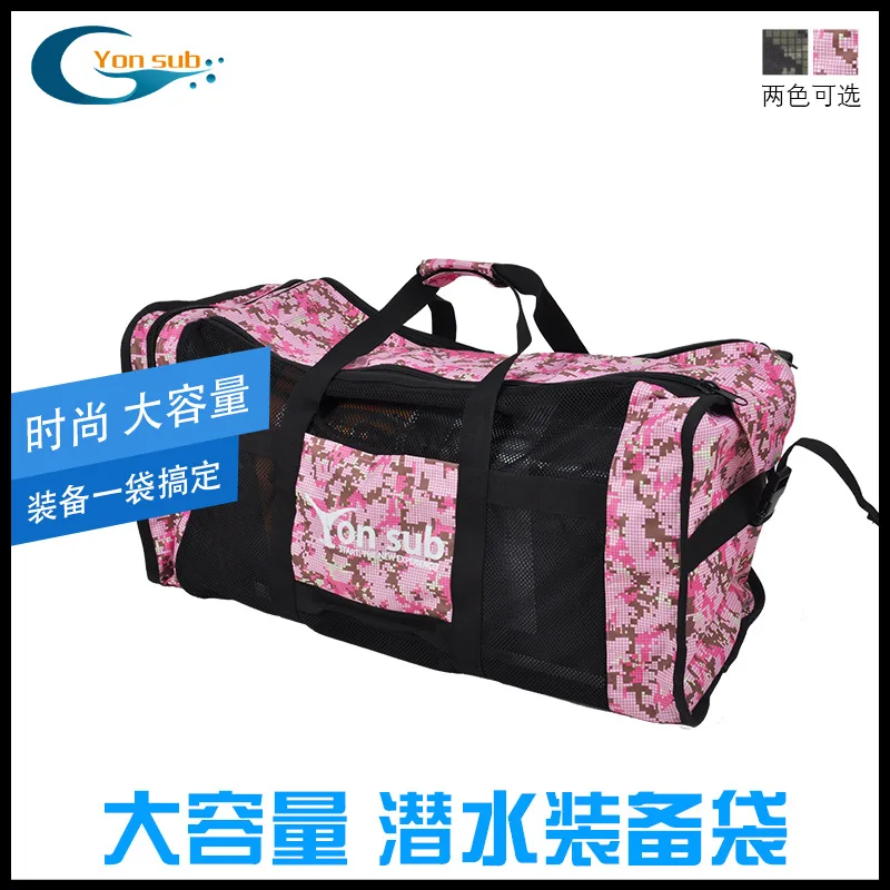 

Submersible Equipment Bag Devices Package Large-Volume Net Pocket Deep Dive Swim Fins Equipment Hand Equipment Bag