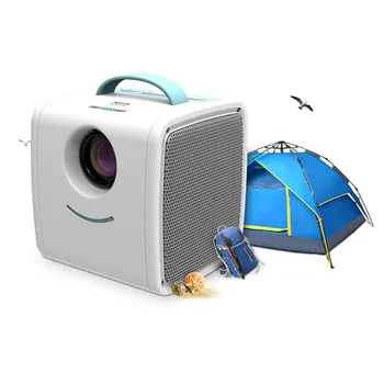 

Q2 Mini Projector Children's Education Gift Parent-child Portable Projector Device Home Theatre US plug Other plug connect me