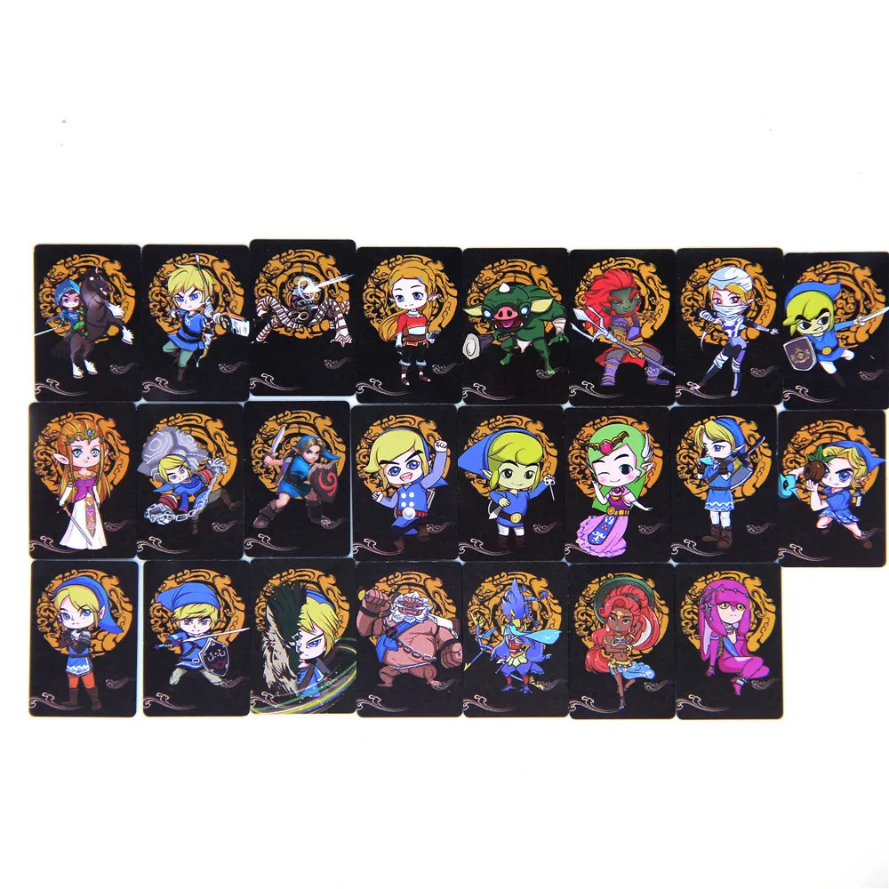 

A Set/23pcs Zelda NFC Tag Standard or MINI Game Cards For Amiibo Switch/Wii U & 3DS Compatible BOTW Ntag215 NFC Card