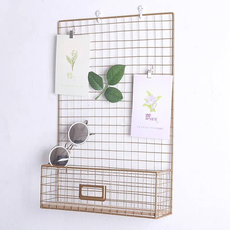 

Nordic Iron Art Commodity Shelf Storage Wall Hangers Clothing Store Cafe Shop Wall Decoration Creative Decoration Shelf