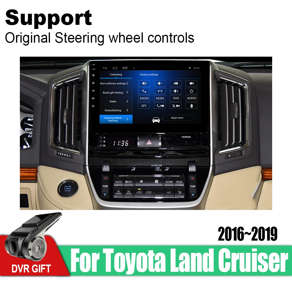 ZaiXi Android автомобильный 2 din Мультимедиа gps навигация для Toyota Land Cruiser~ vedio Стерео Радио Аудио Видео карта видео