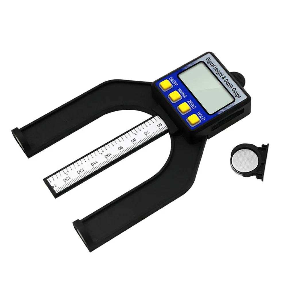 Digital Tread Depth Gauge LCD Self Standing Aperture 80mm Hand