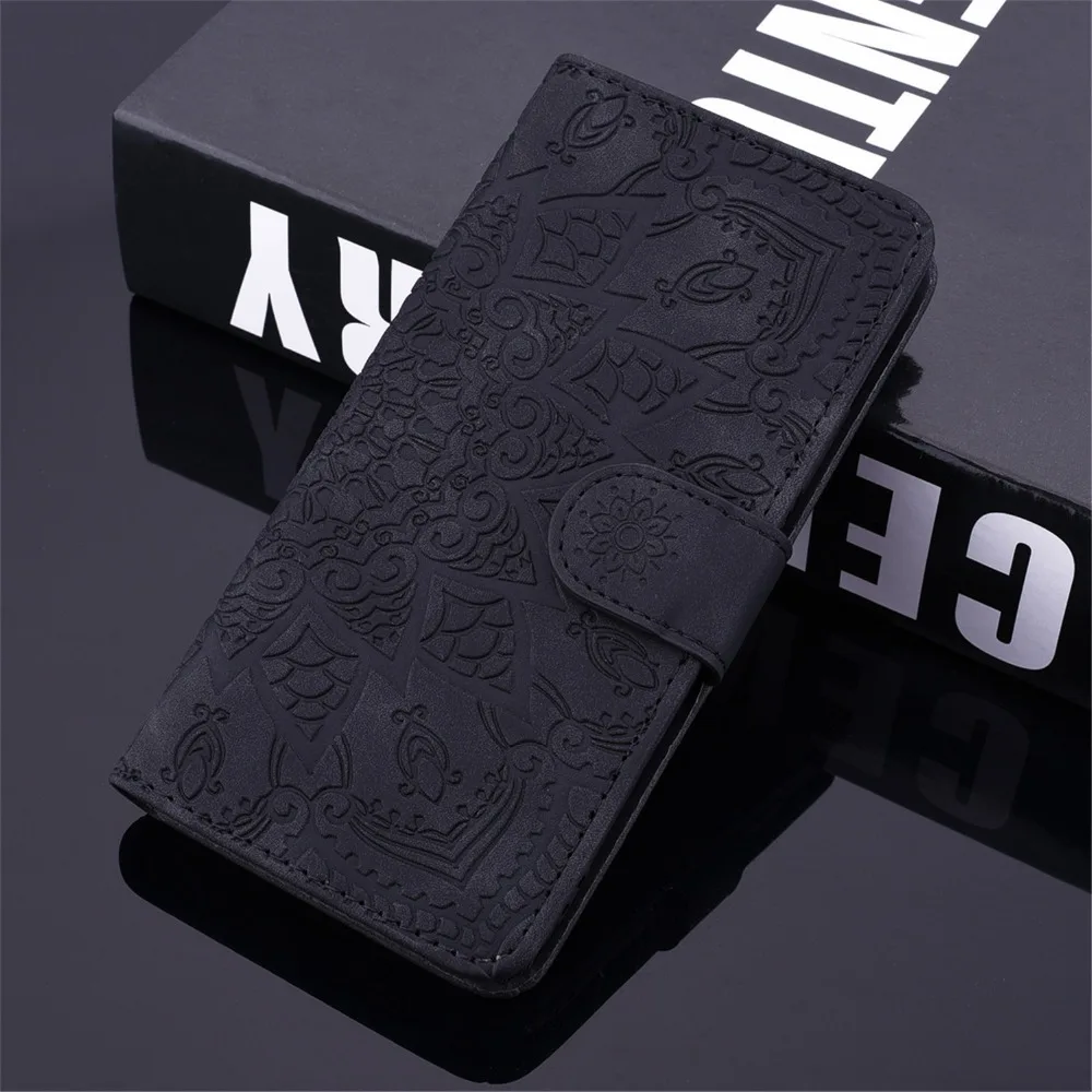 Mandala Flower Flip Case For Samsung Galaxy S8 + S9 S10E S20 S21 FE Note 10 Plus Note 20 Ultra Leather Wallet Cover Phone Coque